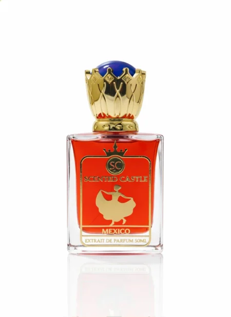 Luxury Mexico perfume by Scented Castle in elegant bottle with warm spicy and vibrant notes