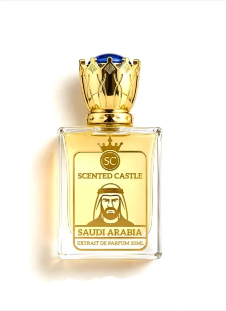 Luxury 50ml bottle of Scented Castle Saudi Arabia Extrait de Parfum.