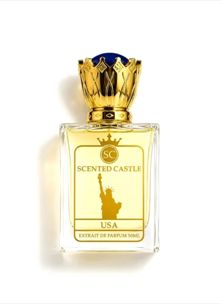 Luxury 50ml bottle of Scented Castle USA Extrait de Parfum.